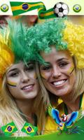 Brazil National Flag Face Photo Frame DP Maker capture d'écran 3