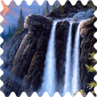 Grand waterfall live wallpaper أيقونة