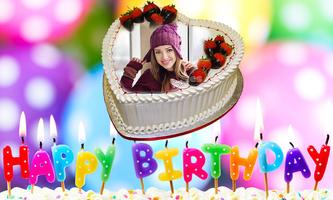 Photo on Birthday Cake – Cakes,Name & Photo Frame capture d'écran 1