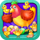 Chicken breeding farm icon