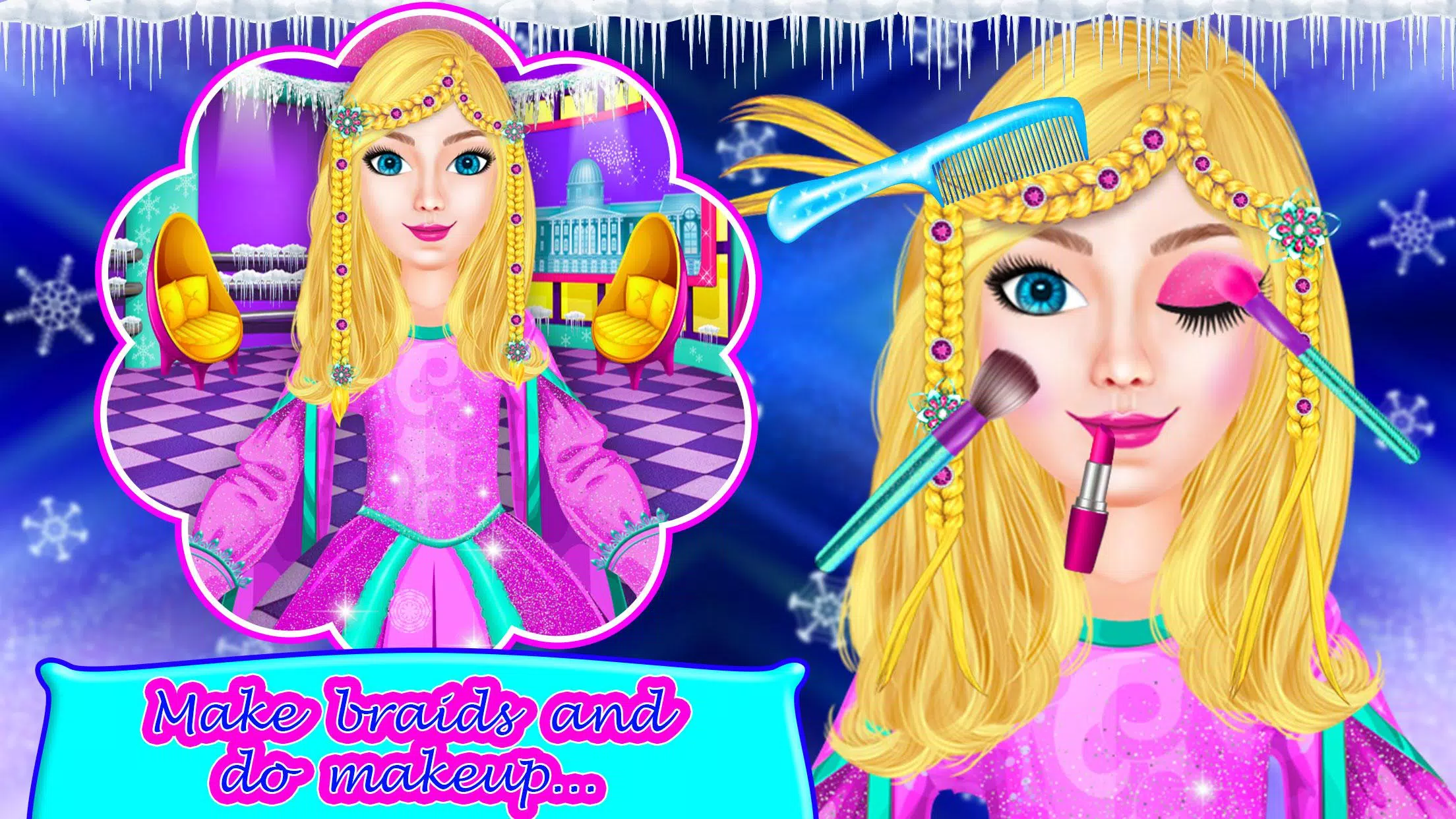 Download do APK de Cinderela beleza cabelo salão meninas jogos