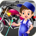 Sports bike factory simulator icon