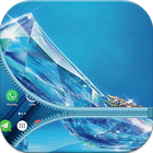 Crystal Zipper Lockscreen icône