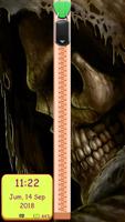 Skull Wallpaper Zipper Lockscreen syot layar 3