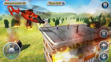 Helicopter Flight Rescue 3D plakat