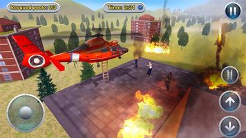 Helicopter Flight Rescue 3D capture d'écran 2