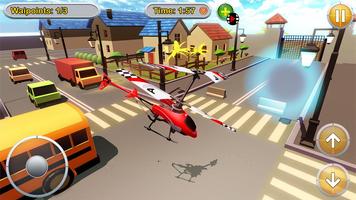 RC Hubschrauber-Simulator 3D Plakat