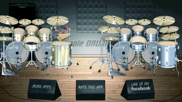 Simple Drum Kit Rock Affiche