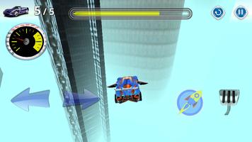 Turbo Flying Car Race capture d'écran 3