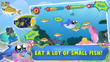Baby Fish Hunting Game: Shark Whale and Dolphin capture d'écran 2