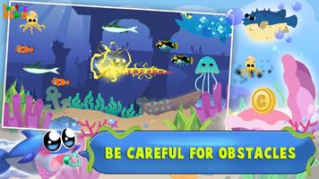 Baby Fish Hunting Game: Shark Whale and Dolphin capture d'écran 3