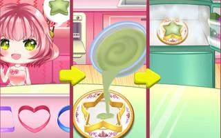 Princess Cherry Anime Chocolate Candy Shop Manager capture d'écran 2