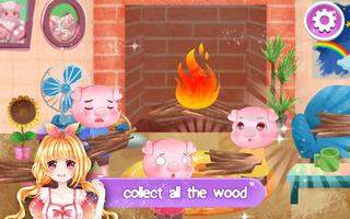 The Three Little Pigs, Bedtime Story Fairytale capture d'écran 3