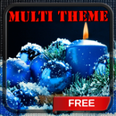 Blue Candle Christmas Theme APK