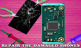 Handy-Reparaturwerkstatt: Zellenreparaturmechanike Plakat