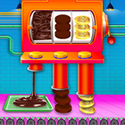 Chocolate Coin Factory: Money Candy Making Games ikon