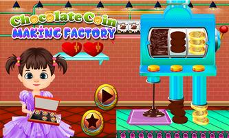 Chocolate Coin Factory: Money Candy Making Games Affiche