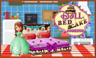 bolo de cama de boneca cozinhando - simulador Cartaz
