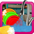Girls Dish Washing - Cleanup icon