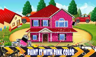 Girls Pink House Construction screenshot 1