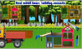Coelho casa construtor jogo Cartaz