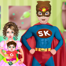 Superhero Grow Up Adventure: Mommy Care Story Game APK