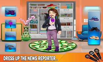 TV Reporter News Adventure: Life Role Story Ekran Görüntüsü 1