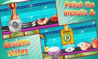 Utensils Maker Factory: Make Plates, Spoon & Fork পোস্টার