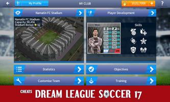 Cheats Dream League Soccer 2017: Unlimited Coins captura de pantalla 1