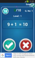 Math Trainer : addition, multiplication and more Poster