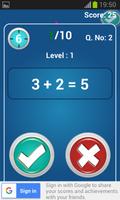 Math Trainer : addition, multiplication and more captura de pantalla 1