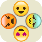 Emoji Circle Wheels : Go Shrug Smiley Icon Spinner icône