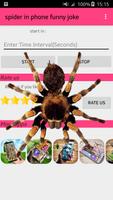 spider in phone funny joke poster