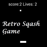 Retro Sqash Game Affiche