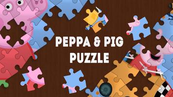 Peppa and Pig puzzle poster