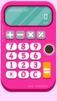 Pink Calculator الملصق