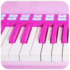 Розовый Пианино иконка