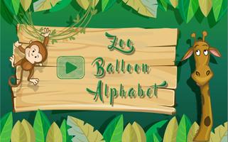 Zoo Balloon Alphabet-poster