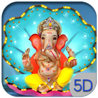 5D God Ganesh Live Wallpaper أيقونة