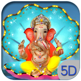 5D God Ganesh Live Wallpaper आइकन