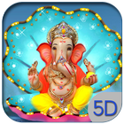 5D God Ganesh Live Wallpaper icône