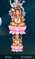 5D God Ganesh Live Wallpaper imagem de tela 1