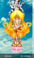 5D God Ganesh Live Wallpaper imagem de tela 2