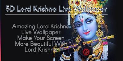 5D Lord Krishna Live Wallpaper poster