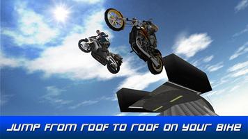 Rooftop Motorbike Stunt Ride capture d'écran 1