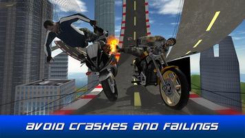 Rooftop Motorbike Stunt Ride screenshot 2