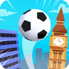 Soccer-kick ball ikon