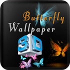 Papillon Fonds d'écran 3D icône
