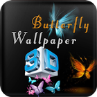 Fondos de mariposa 3D icono