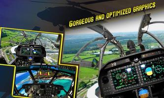 Helicopter driving simulator plakat